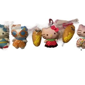 6 Sanrio Plush Danglers